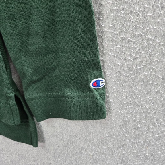 Cal Poly Mustangs Women Sweatshirt M Green Hoodie Henley Logo Champion - Picture 11 of 11